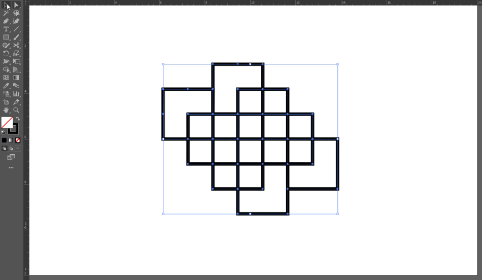 Overlapping Lines Step 1