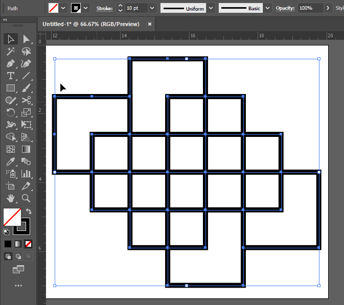 Overlapping Lines Step 2